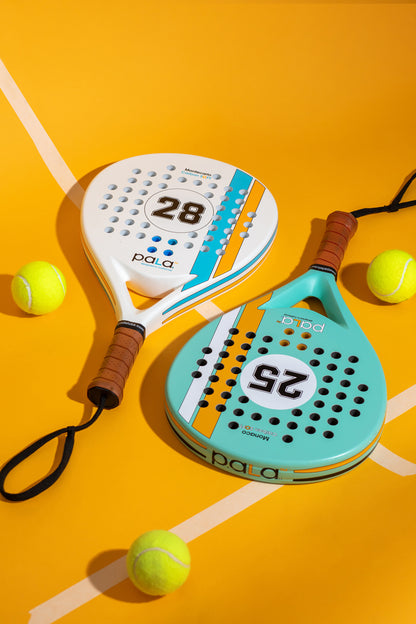 Set of two padel rackets Aqua and White