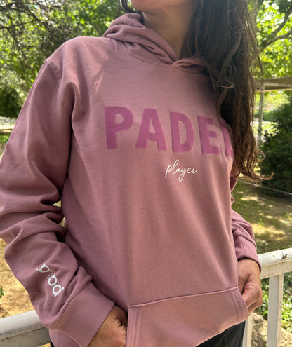 PADEL player hoodie Dusty Purple