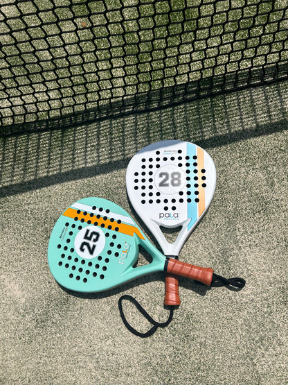 Set of two padel rackets Aqua and White