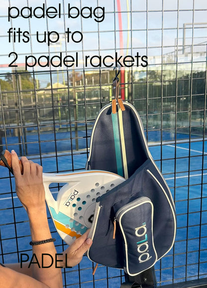 tennis bag and padel bag racket with a hook