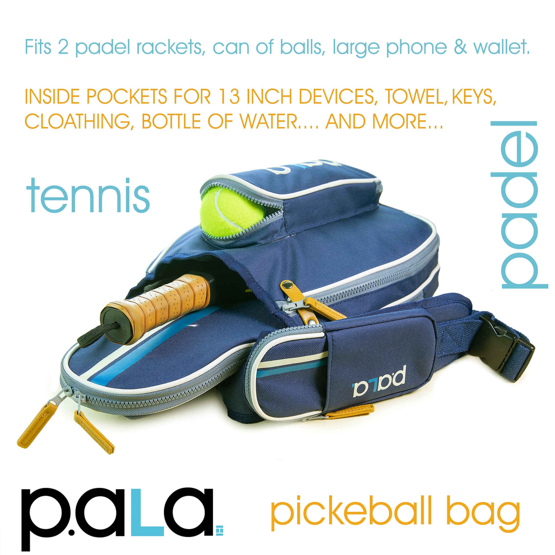 padel and tennis bag also for pickleball rackets