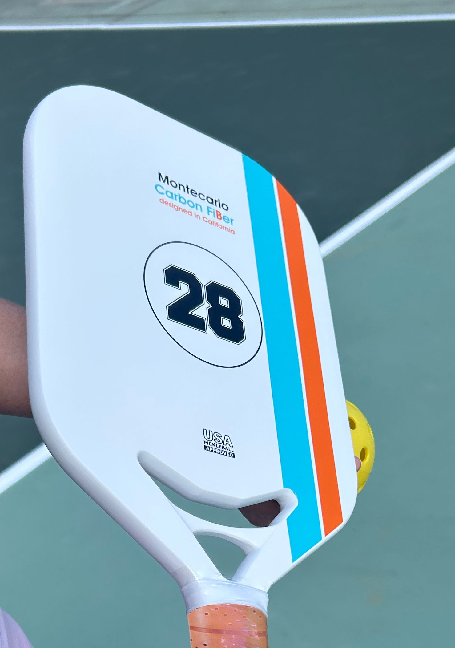 number 28 in a pickleball racket